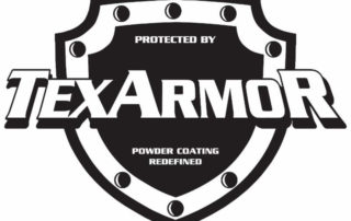 Presented By Texarmor Logo powder coating