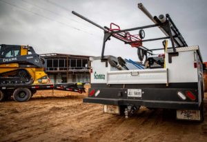 CM Service body rear on construction site