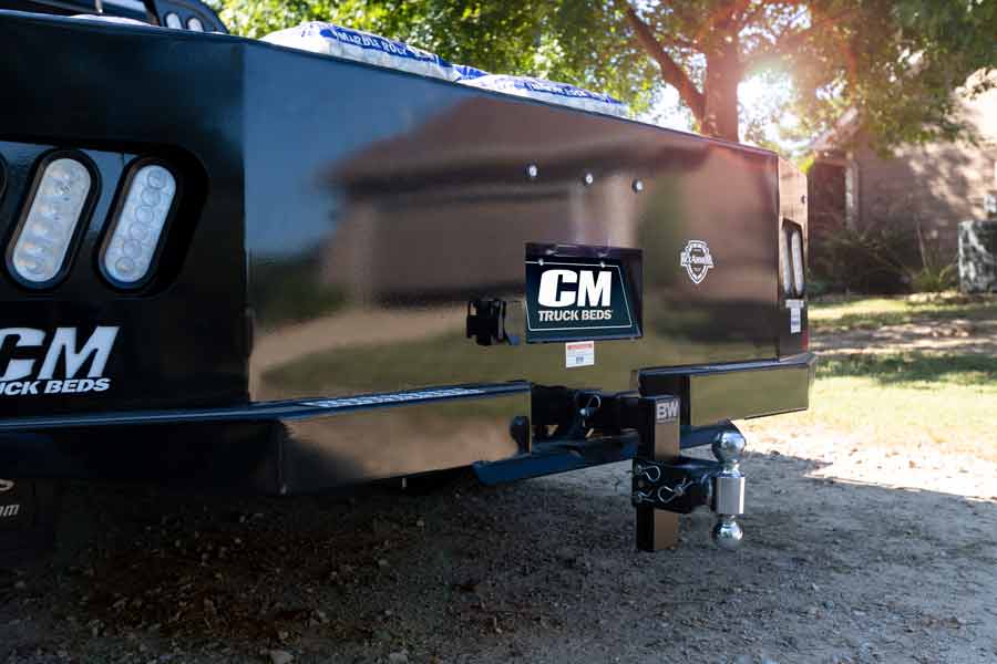 Back bumper of the CM Truck Beds SK Deluxe model